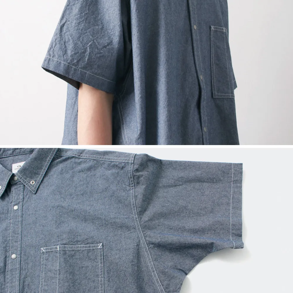 GARAGE GREEN WORKS Shirts^/ Half Sleeve Dungaree Shirt