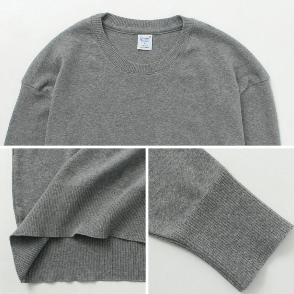 GICIPI Knits^/ Lupo Crew Neck Relaxed Fit Knit Sewn