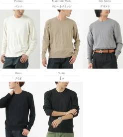 GICIPI Knits^/ Lupo Crew Neck Relaxed Fit Knit Sewn