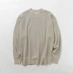 GICIPI Knits^/ ORSO Crew Neck Ribbed Long Sleeve Milano Rib Knit Sewn