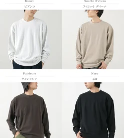 GICIPI Knits^/ ORSO Crew Neck Ribbed Long Sleeve Milano Rib Knit Sewn