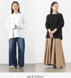 GICIPI T-Shirts^/ PITONE Boat Neck Wide Fit Milano Rib Knit sewn