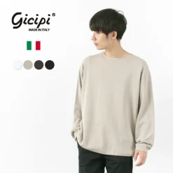 GICIPI T-Shirts^/ PITONE Boat Neck Wide Fit Milano Rib Knit sewn