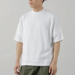 GICIPI T-Shirts^/ VONGOLA Mock Neck Relaxed Fit Milled T-Shirt