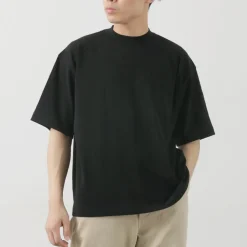 GICIPI T-Shirts^/ VONGOLA Mock Neck Relaxed Fit Milled T-Shirt