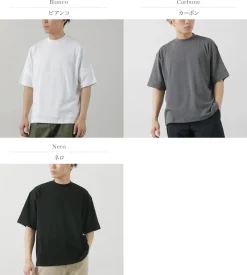 GICIPI T-Shirts^/ VONGOLA Mock Neck Relaxed Fit Milled T-Shirt