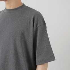 GICIPI T-Shirts^/ VONGOLA Mock Neck Relaxed Fit Milled T-Shirt