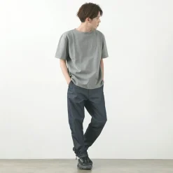 GLACON T-Shirts^/ Solid colour Boat neck Big shirt
