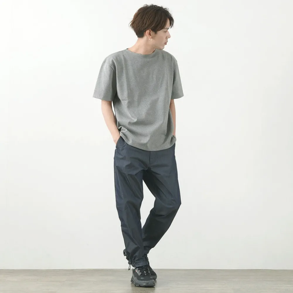 GLACON T-Shirts^/ Solid colour Boat neck Big shirt