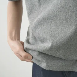 GLACON T-Shirts^/ Solid colour Boat neck Big shirt