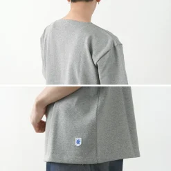GLACON T-Shirts^/ Solid colour Boat neck Big shirt