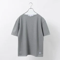 GLACON T-Shirts^/ Solid colour Boat neck Big shirt