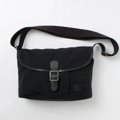 GLENROYAL Shoulder Bags^/ Flap Shoulder Bag Nylon Tussah black