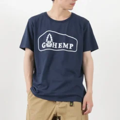 GOHEMP T-Shirts^/ Box Logo Basic Short Sleeve T-Shirt