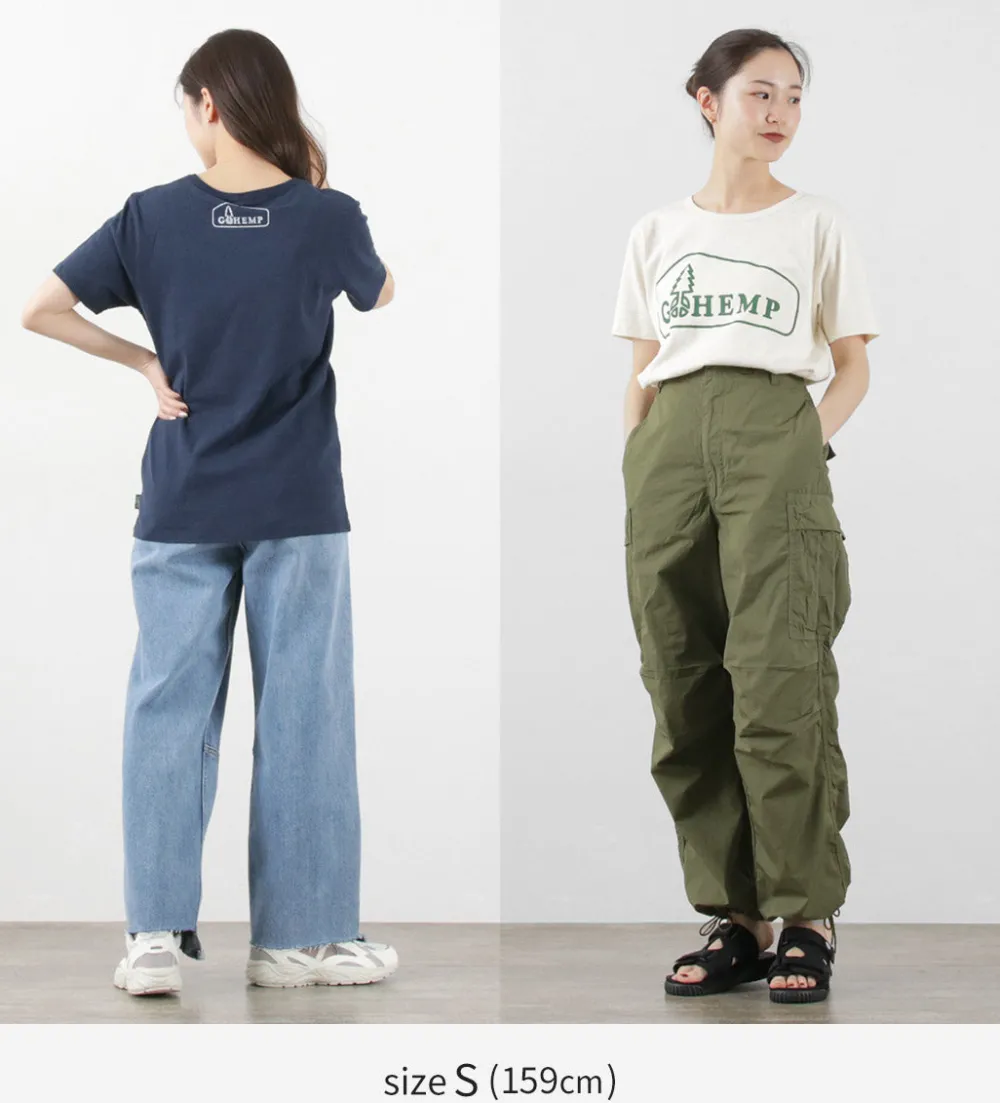 GOHEMP T-Shirts^/ Box Logo Basic Short Sleeve T-Shirt