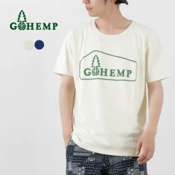 GOHEMP T-Shirts^/ Box Logo Basic Short Sleeve T-Shirt