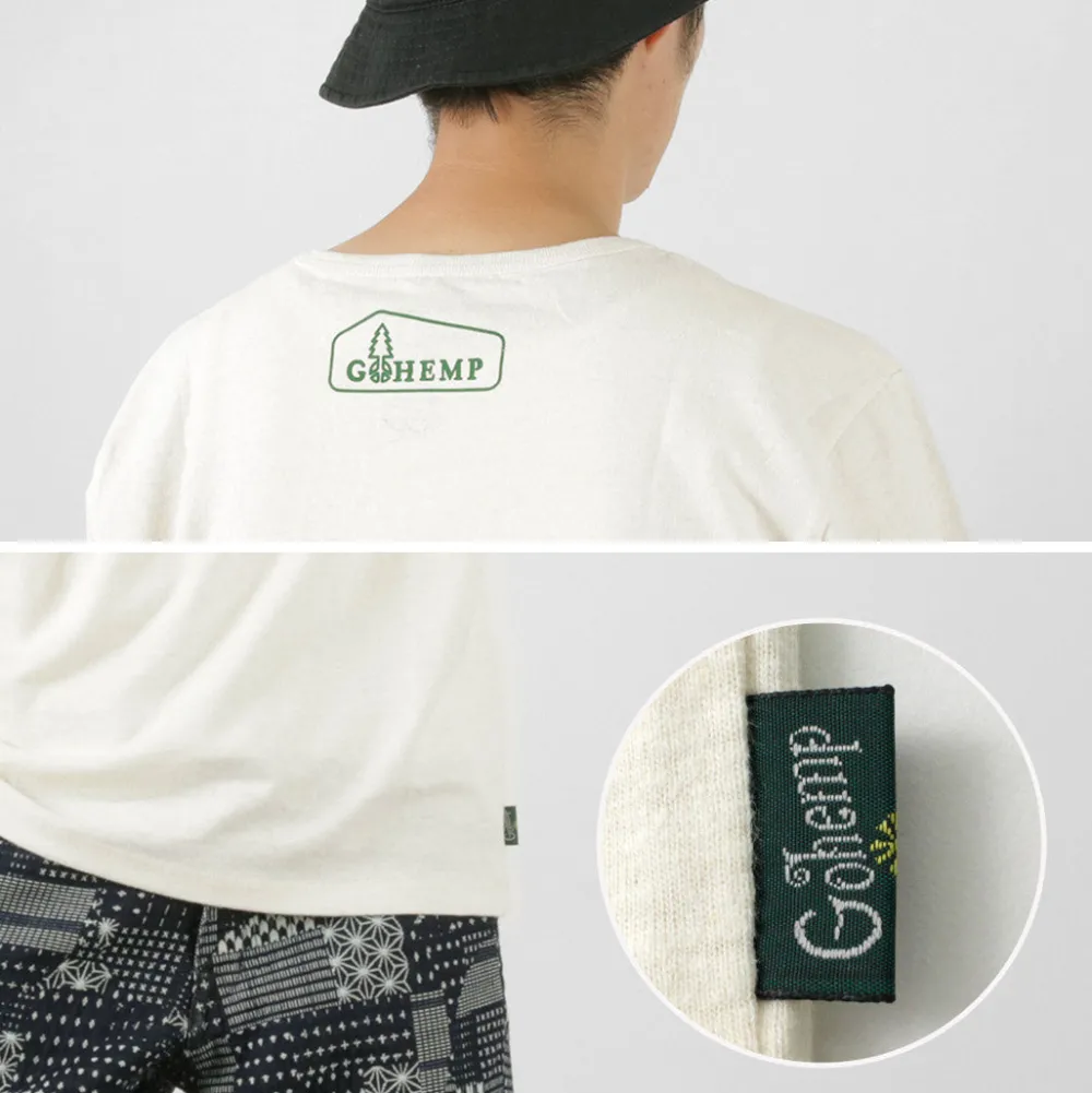 GOHEMP T-Shirts^/ Box Logo Basic Short Sleeve T-Shirt
