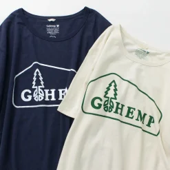 GOHEMP T-Shirts^/ Box Logo Basic Short Sleeve T-Shirt