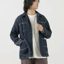 GOHEMP Jackets^/ Coverall Jacket navy