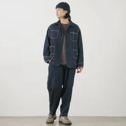 GOHEMP Jackets^/ Coverall Jacket navy