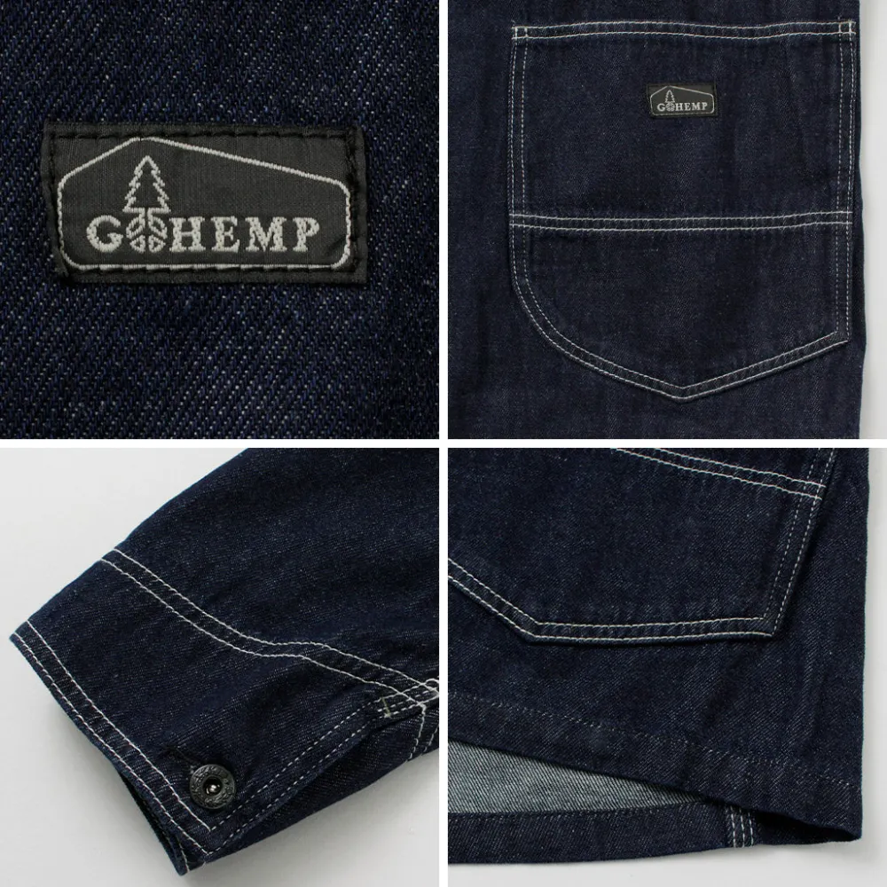GOHEMP Jackets^/ Coverall Jacket navy