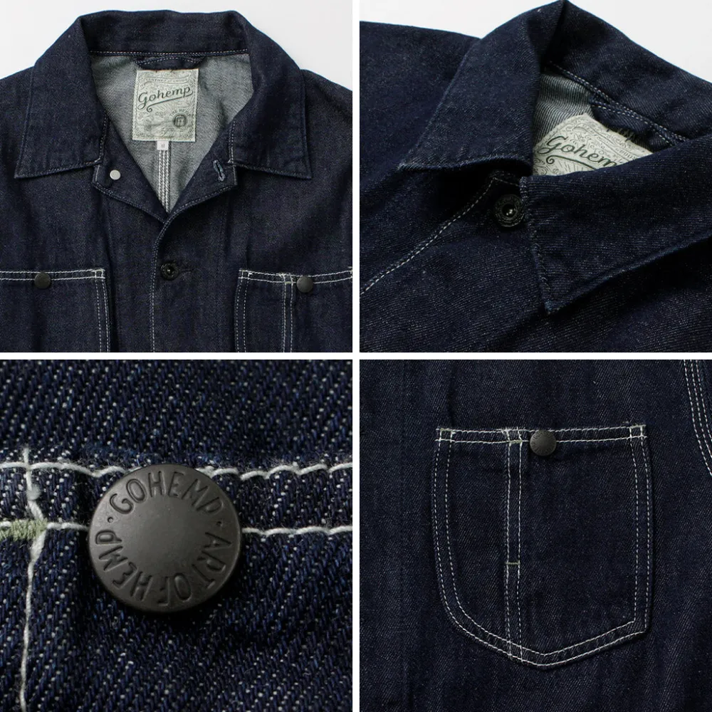 GOHEMP Jackets^/ Coverall Jacket navy