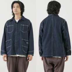 GOHEMP Jackets^/ Coverall Jacket navy