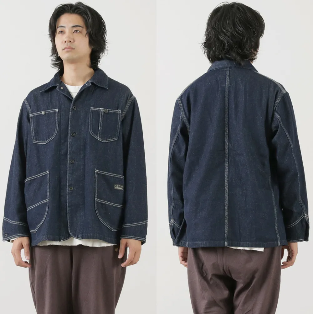 GOHEMP Jackets^/ Coverall Jacket navy