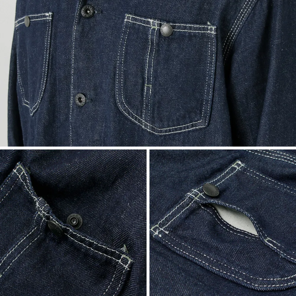 GOHEMP Jackets^/ Coverall Jacket navy