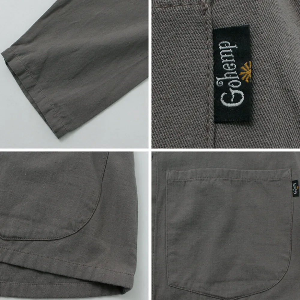 GOHEMP Shirts^/ Goku wide long-sleeved shirt