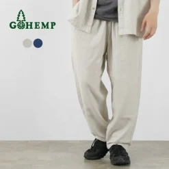 GOHEMP Trousers^/ Greenhill Pants Hemp Cotton Broken Twill