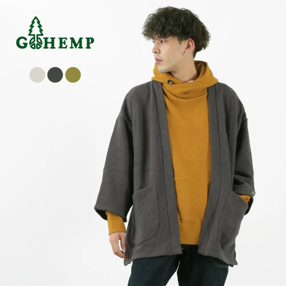 GOHEMP Cardigans^/ Hemp Sweatshirt Haori Cardigan