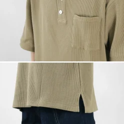 GOHEMP T-Shirts^/ Henley PK Short Sleeve Shirt