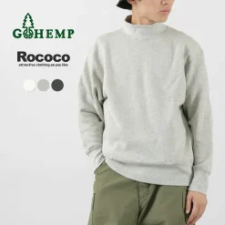 GOHEMP Sweatshirts^/ Mock Neck Sweatshirt