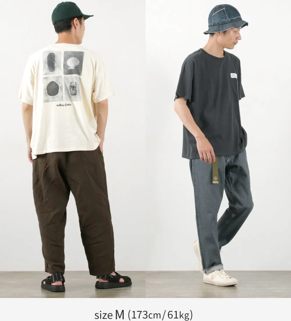 GOHEMP T-Shirts^/ NC Mono Tone Wide Poket Tee