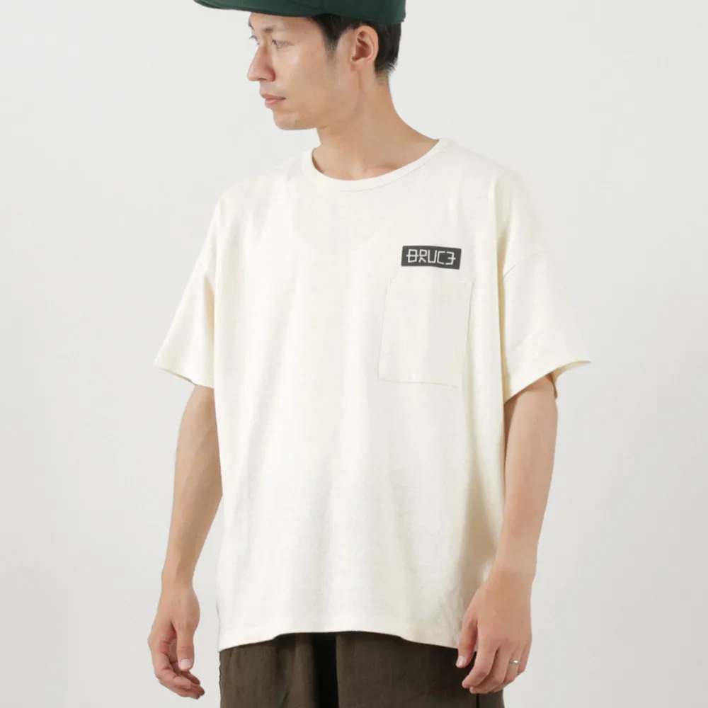 GOHEMP T-Shirts^/ NC Mono Tone Wide Poket Tee