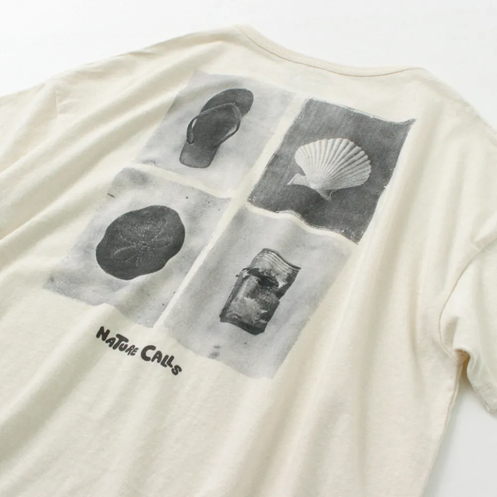 GOHEMP T-Shirts^/ NC Mono Tone Wide Poket Tee