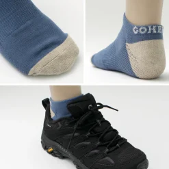 GOHEMP Socks^/ Panel Pile Ankle Socks