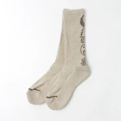 GOHEMP Socks^/ Patterned Pile Crew Socks