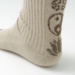 GOHEMP Socks^/ Patterned Pile Crew Socks