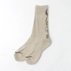 GOHEMP Socks^/ Patterned Pile Crew Socks