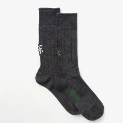GOHEMP Socks^/ Souvenir Emblem Crew Socks