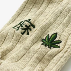 GOHEMP Socks^/ Souvenir Emblem Crew Socks