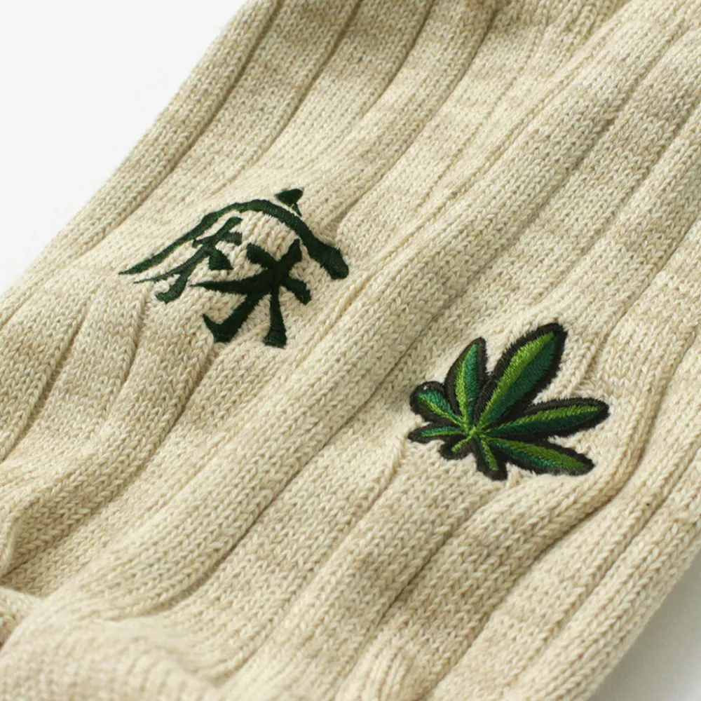 GOHEMP Socks^/ Souvenir Emblem Crew Socks
