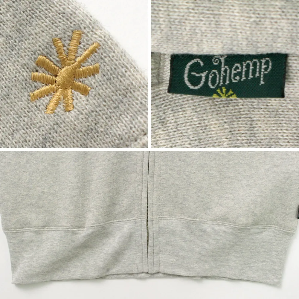 GOHEMP Sweatshirts^/ Stand Up Zip Sweatshirt