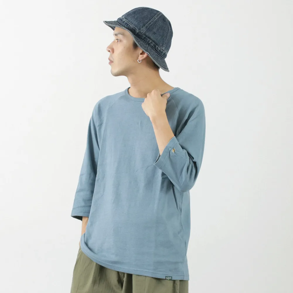 GOHEMP T-Shirts^/ Sunblend warmer Baseball sleeve crew t-shirt