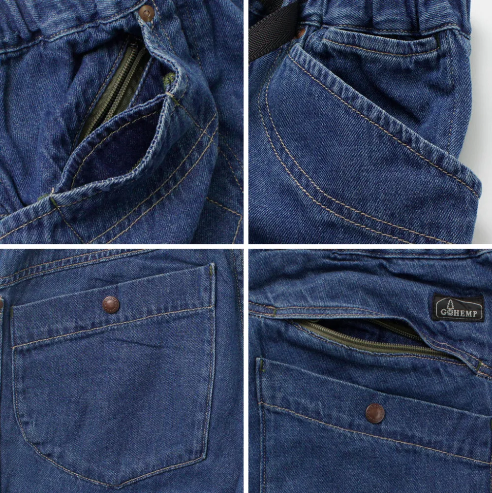 GOHEMP Shorts^/ Traveler Easy Shorts Used Wash lightblue