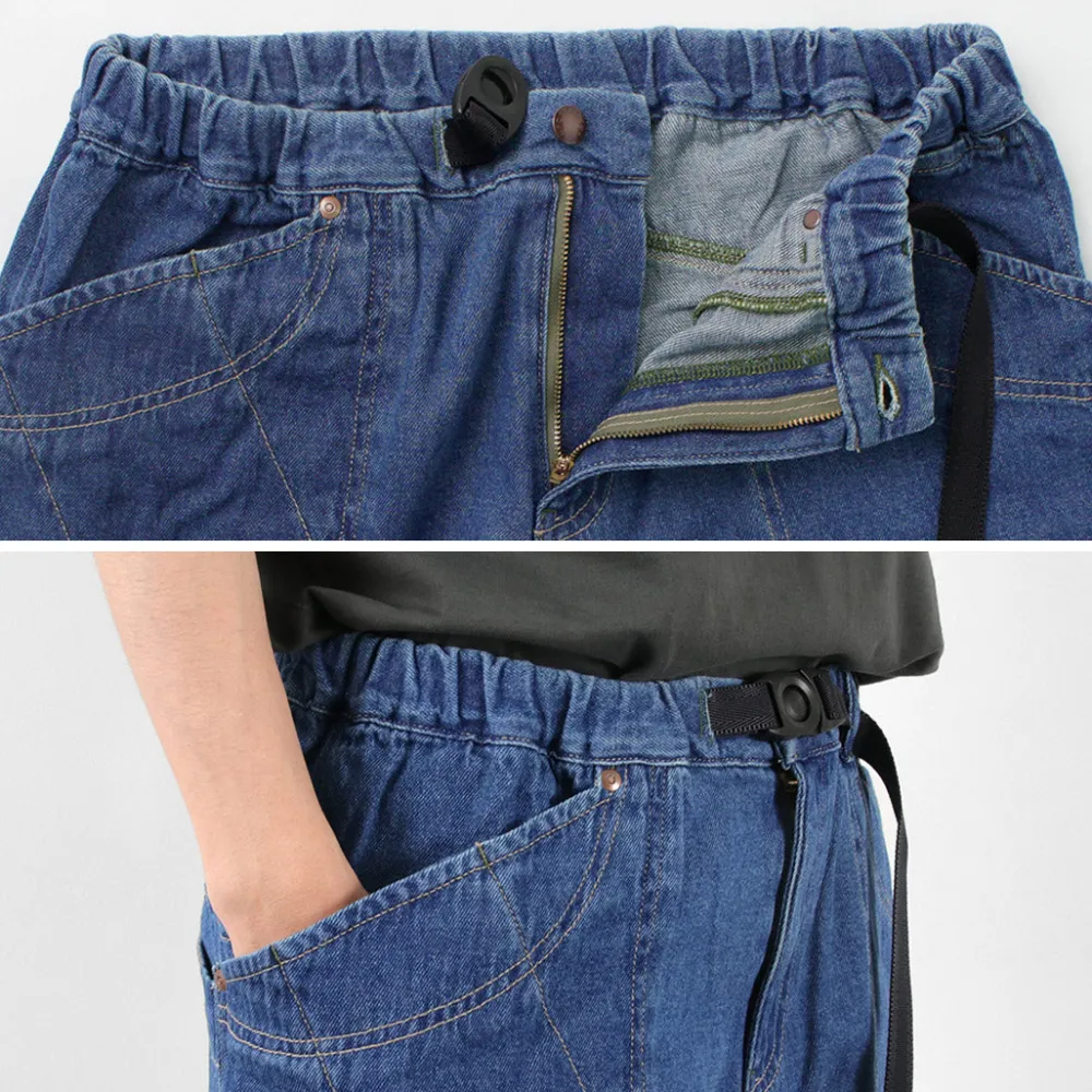 GOHEMP Shorts^/ Traveler Easy Shorts Used Wash lightblue