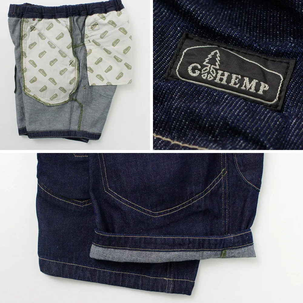 GOHEMP Shorts^/ Traveler Easy Shorts indigo