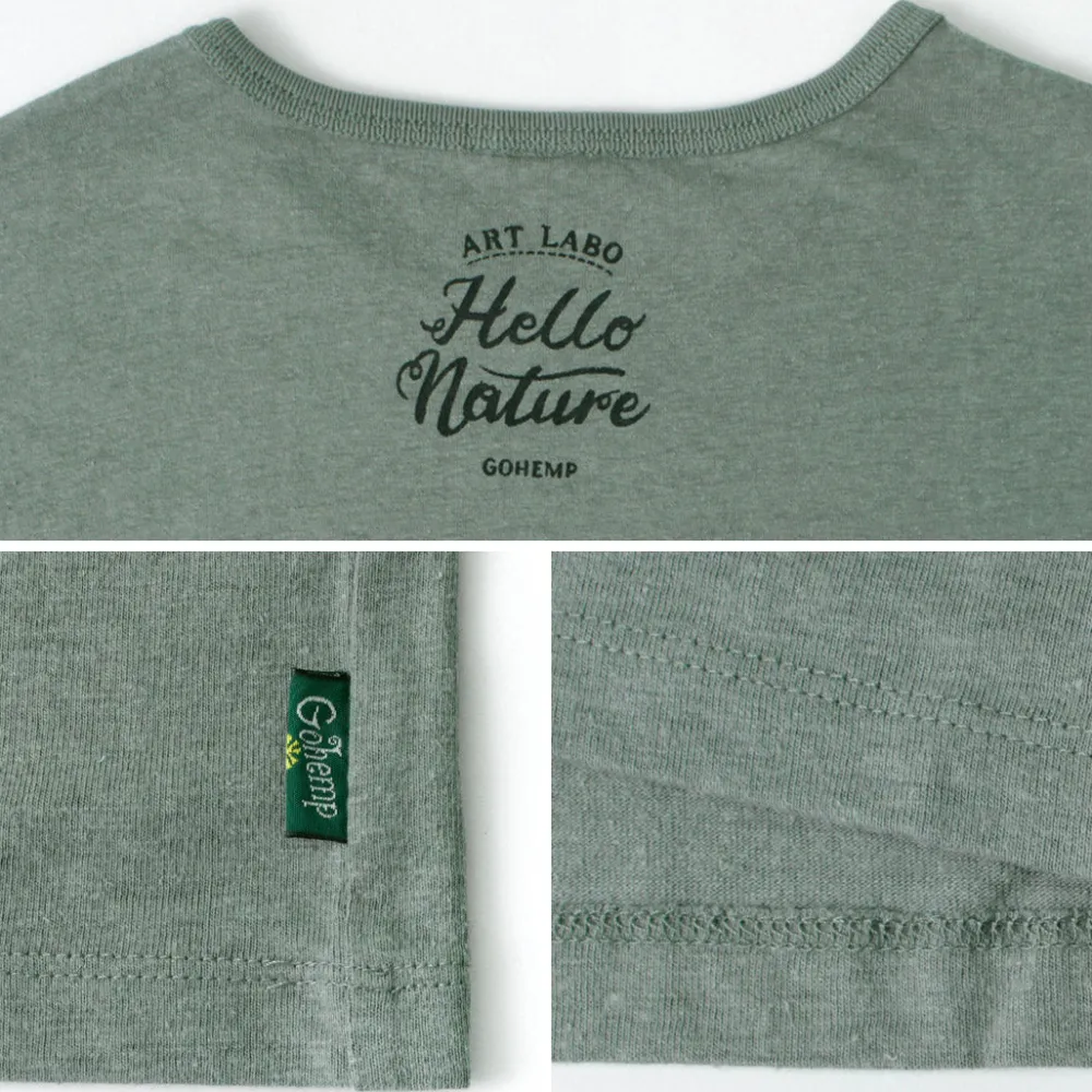 GOHEMP T-Shirts^/ VEGE & HERB LOGO BASIC S/SL TEE